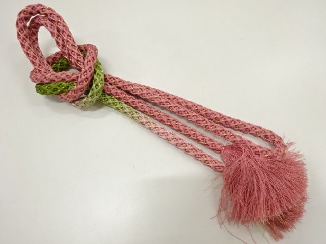 JAPANESE KIMONO / HAND-TIED OBIJIME CORD